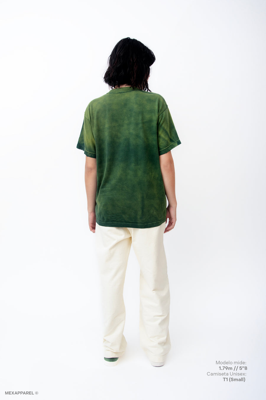 Legacy Tee Oversized 260 gsm Artesanal Dye Color Spray Green