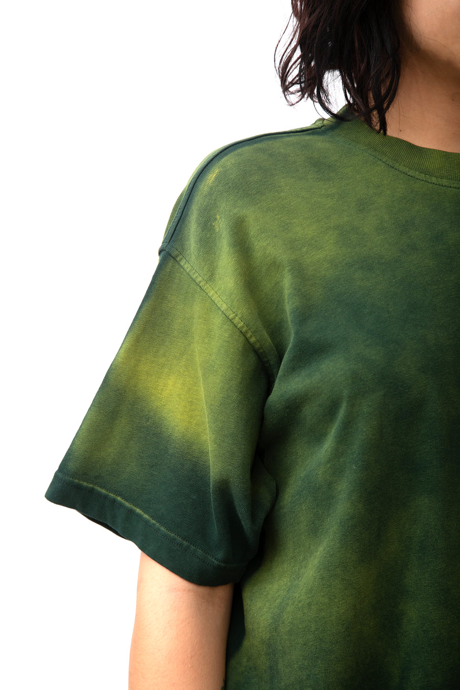 Legacy Tee Oversized 260 gsm Artesanal Dye Color Spray Green