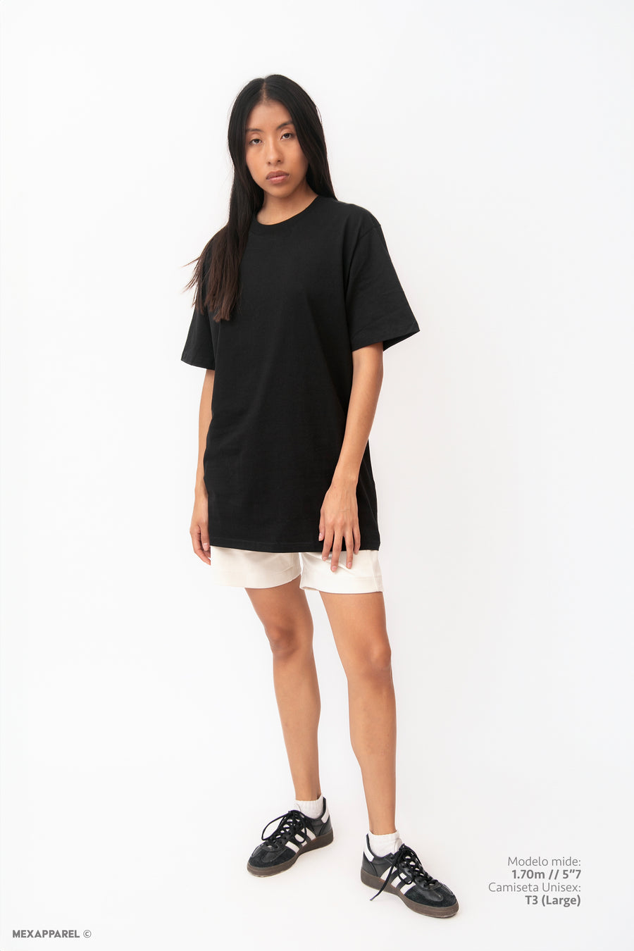 Signature Tee Regular Fit Tacto Seda 220 gsm Color Negro