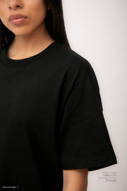 Signature Tee Regular Fit Tacto Seda 220 gsm Color Negro