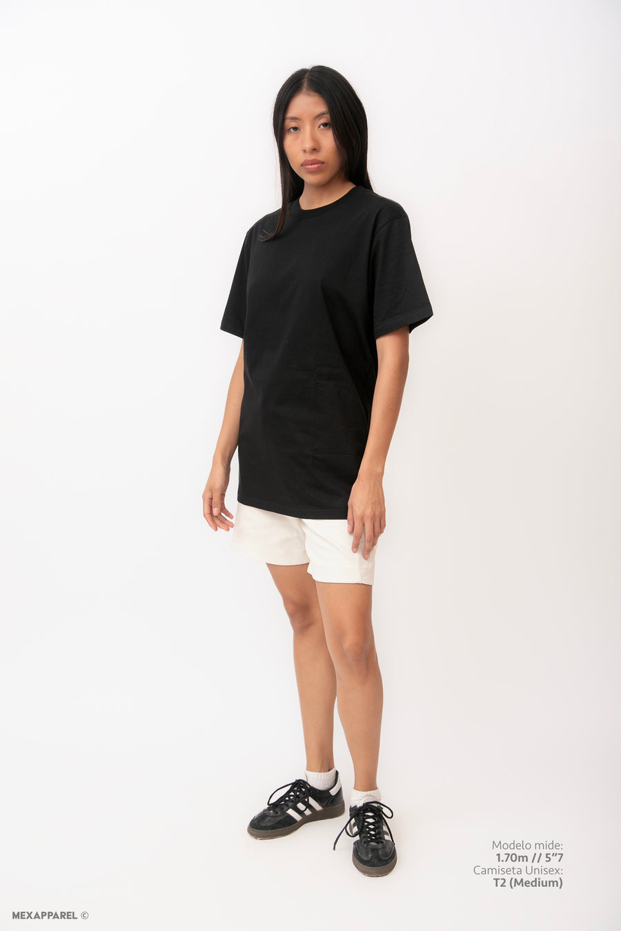 Signature Tee Regular Fit Tacto Seda 220 gsm Color Negro