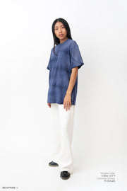 Legacy Tee Oversized 260 gsm Artesanal Dye Color Spray Blue