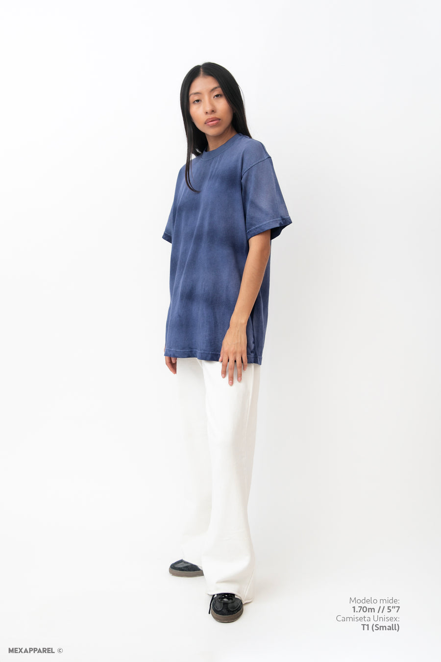 Legacy Tee Oversized 260 gsm Artesanal Dye Color Spray Blue