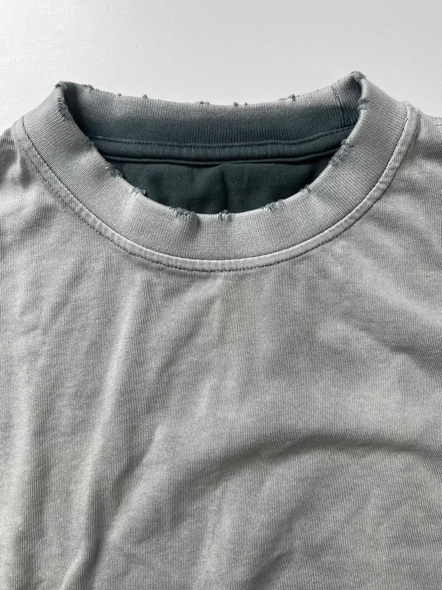 Legacy Tee Oversized 260 gsm Artesanal Dye con destrucción Color Spray Silver