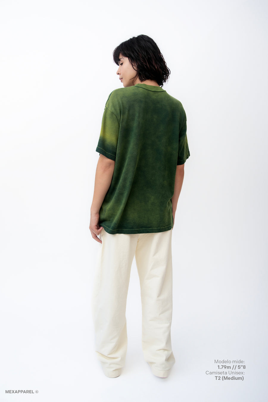 Legacy Tee Oversized 260 gsm Artesanal Dye Color Spray Green