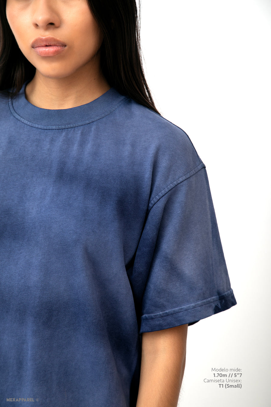 Legacy Tee Oversized 260 gsm Artesanal Dye Color Spray Blue