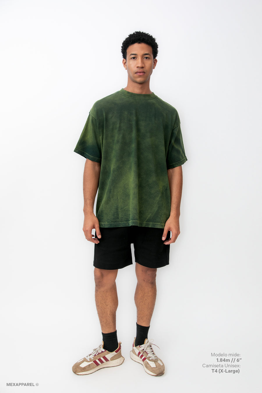 Legacy Tee Oversized 260 gsm Artesanal Dye Color Spray Green