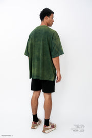 Legacy Tee Oversized 260 gsm Artesanal Dye Color Spray Green