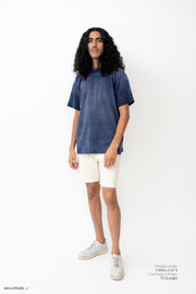 Legacy Tee Oversized 260 gsm Artesanal Dye Color Spray Blue