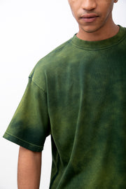 Legacy Tee Oversized 260 gsm Artesanal Dye Color Spray Green