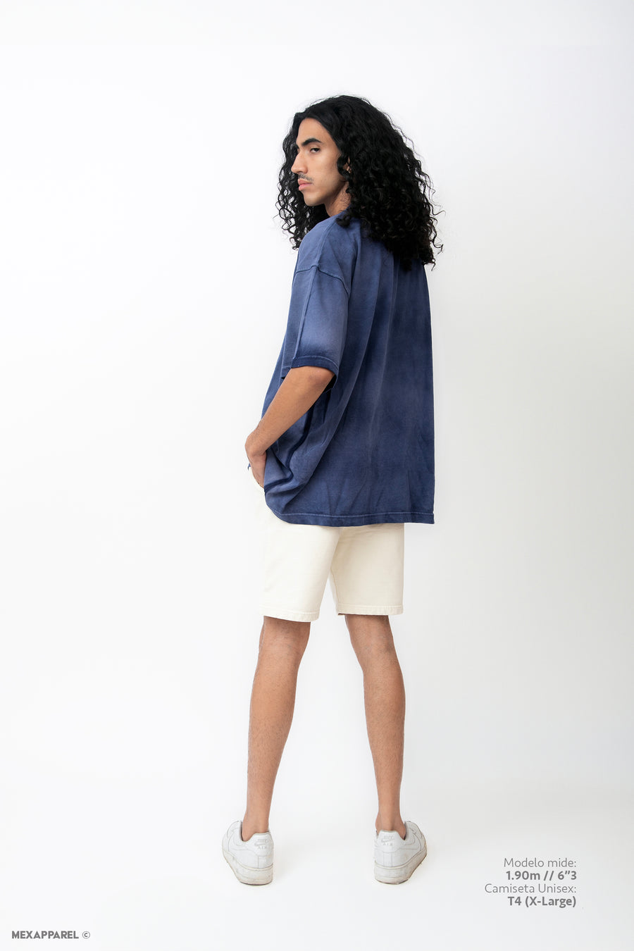 Legacy Tee Oversized 260 gsm Artesanal Dye Color Spray Blue