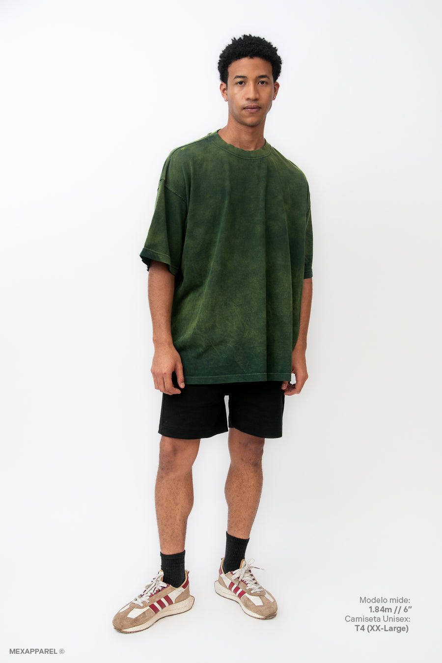 Legacy Tee Oversized 260 gsm Artesanal Dye Color Spray Green