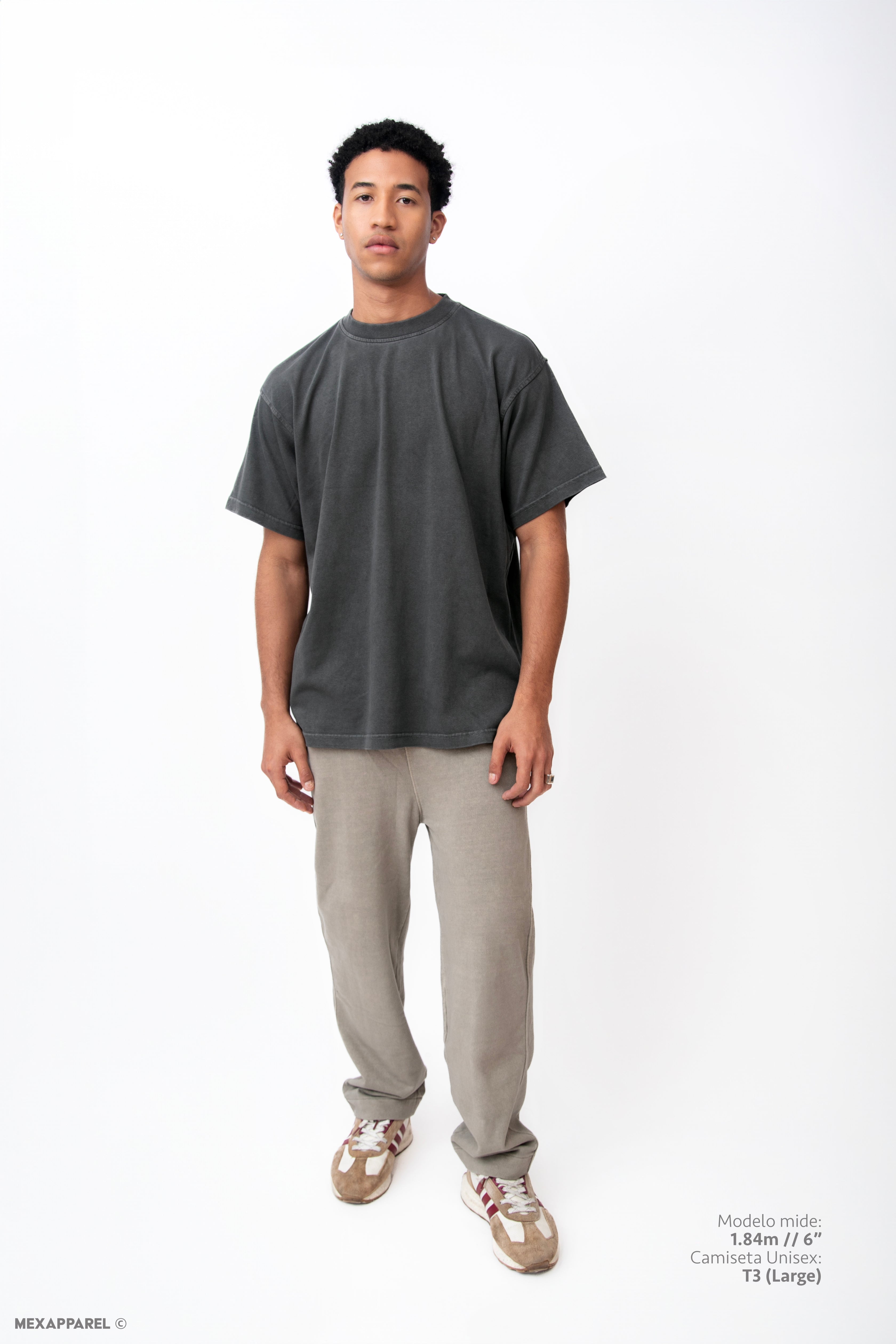 Legacy Tee Oversized 260 gsm Pigment dye Color Pigment Black