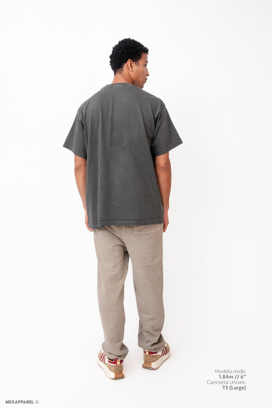 Legacy Tee Oversized 260 gsm Pigment dye Color Pigment Black