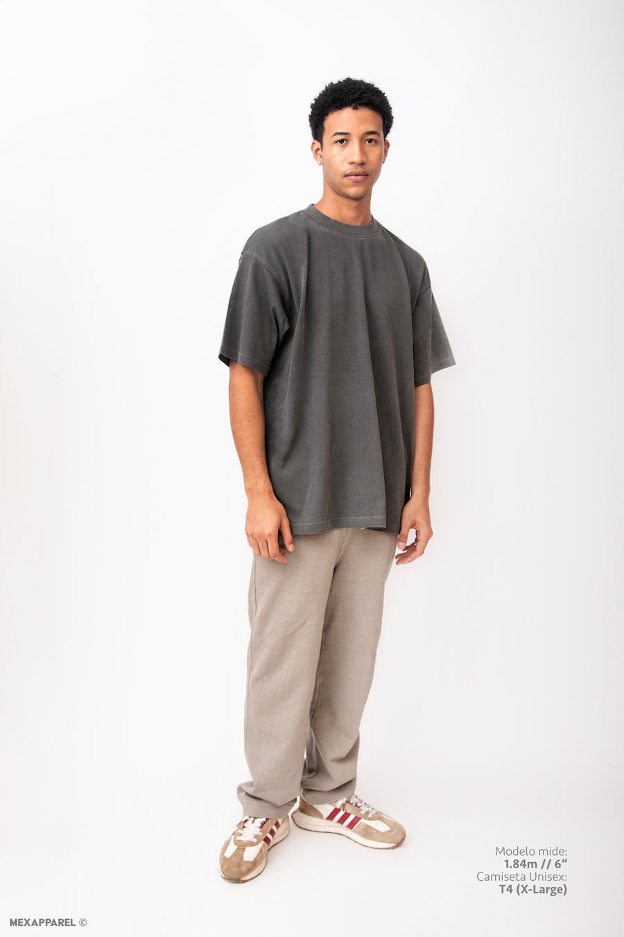 Legacy Tee Oversized 260 gsm Pigment dye Color Pigment Black