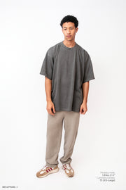 Legacy Tee Oversized 260 gsm Pigment dye Color Pigment Black