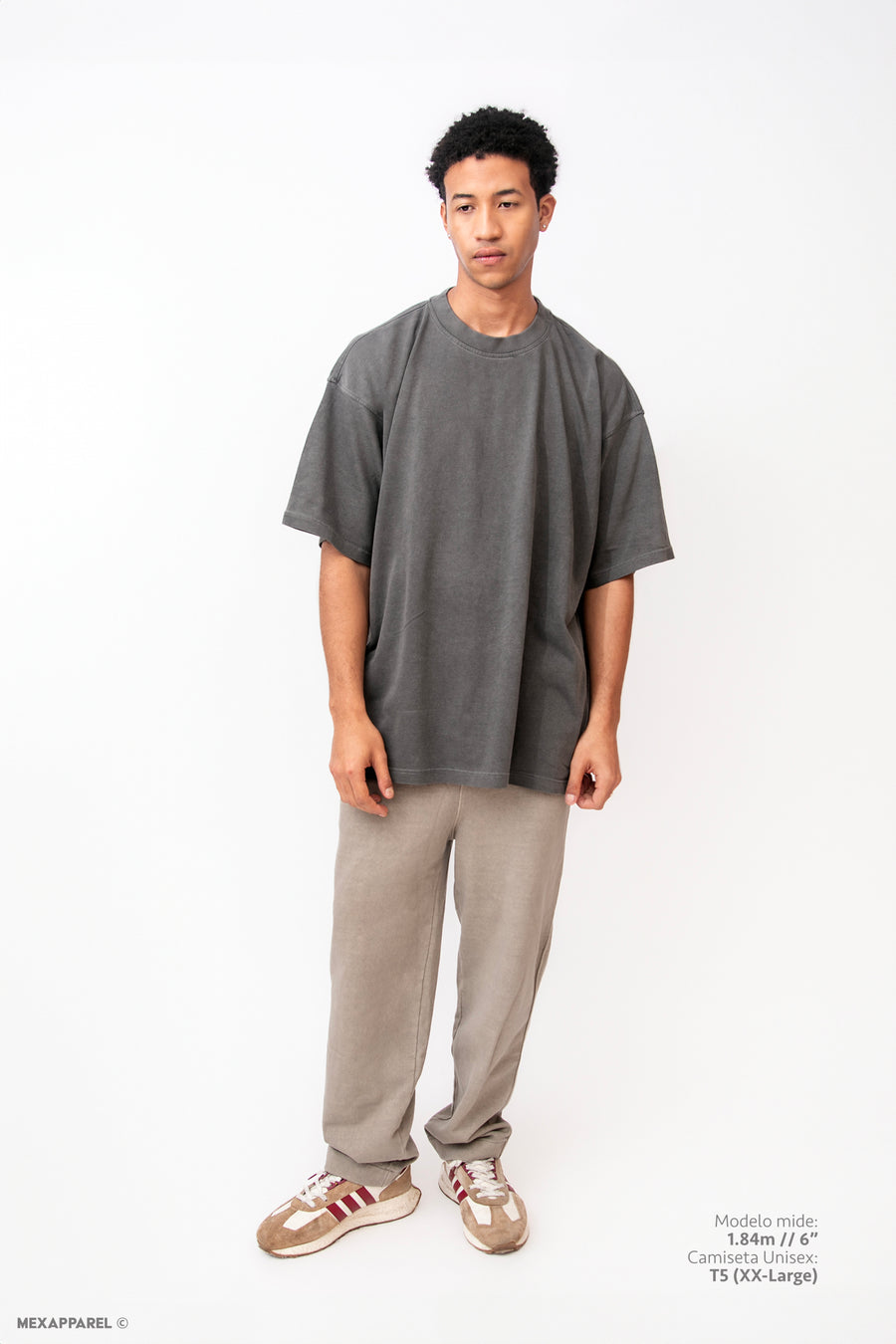 Legacy Tee Oversized 260 gsm Pigment dye Color Pigment Black
