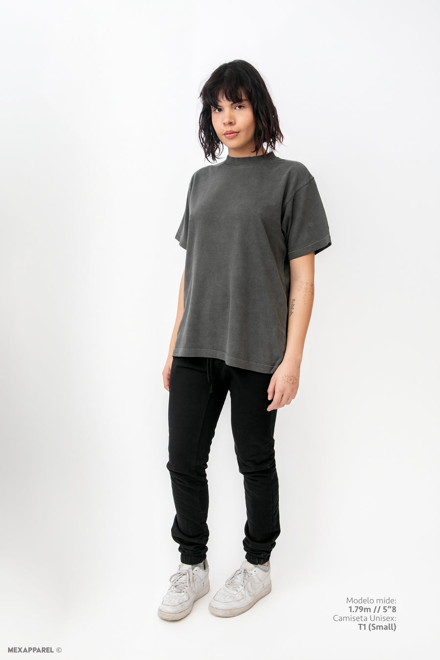 Legacy Tee Oversized 260 gsm Pigment dye Color Pigment Black