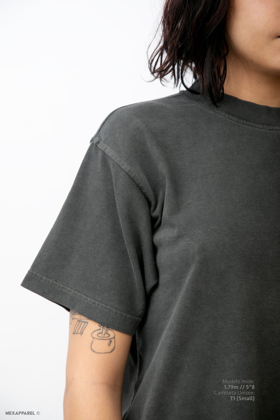 Legacy Tee Oversized 260 gsm Pigment dye Color Pigment Black