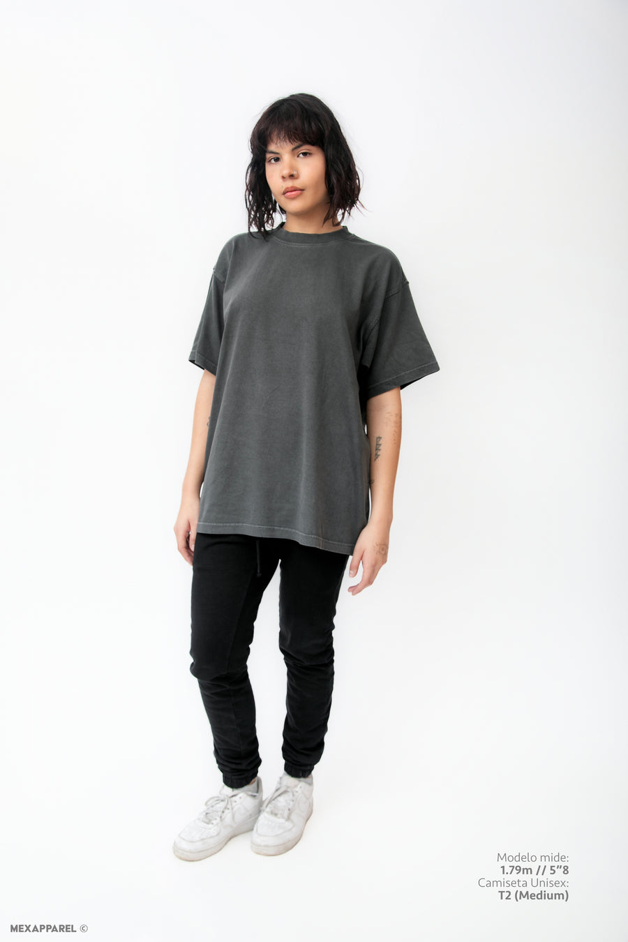 Legacy Tee Oversized 260 gsm Pigment dye Color Pigment Black