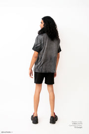 Legacy Tee Oversized 260 gsm Artesanal Dye Color Spray Black