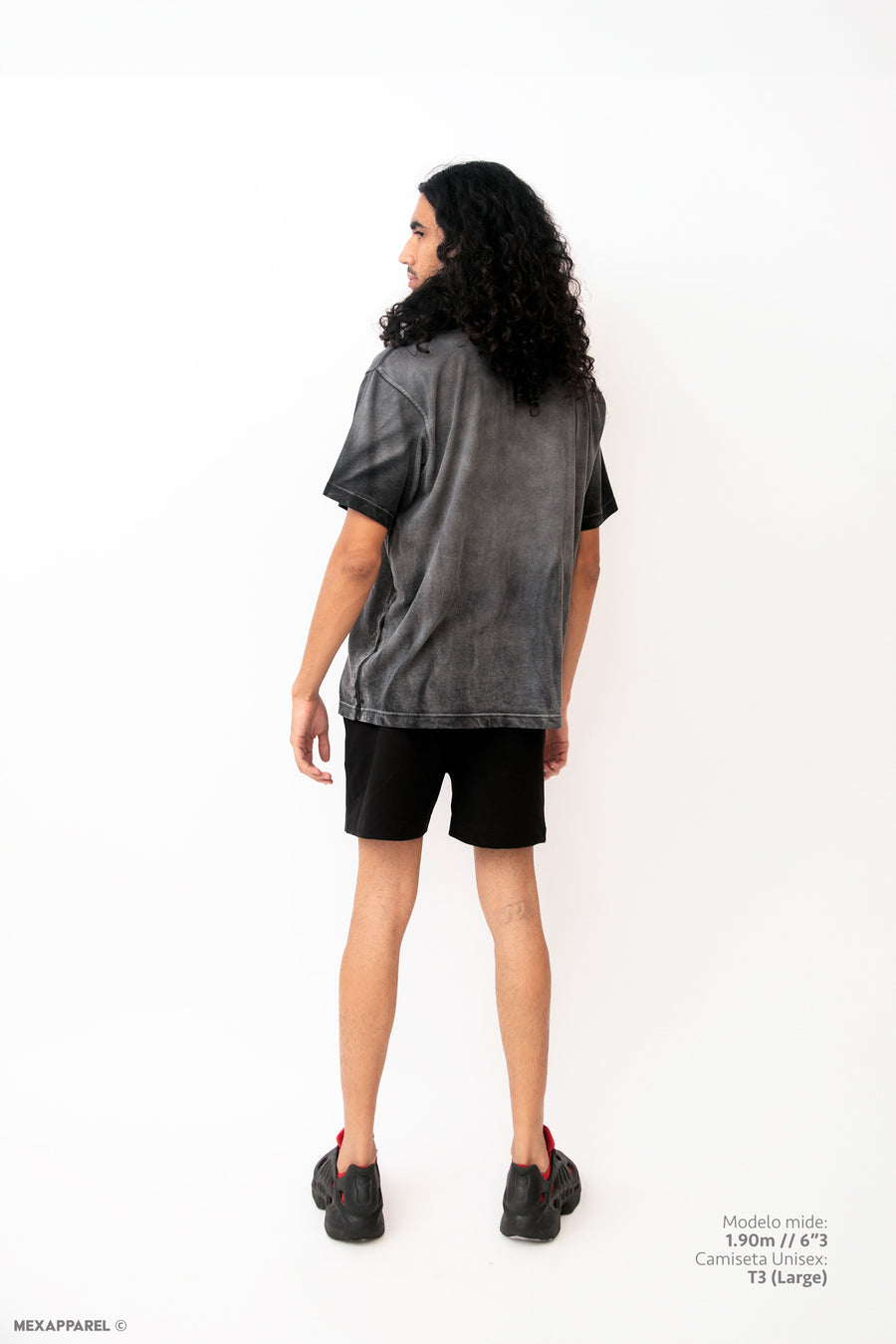 Legacy Tee Oversized 260 gsm Artesanal Dye Color Spray Black