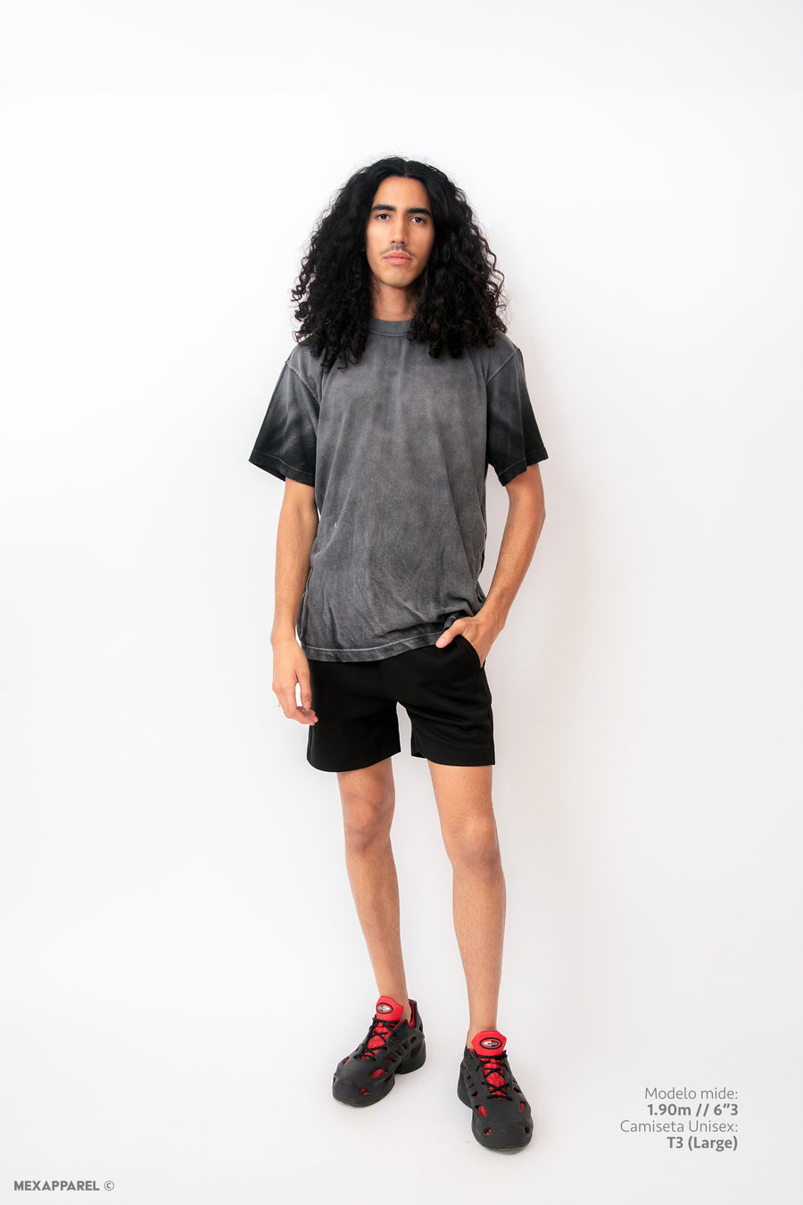Legacy Tee Oversized 260 gsm Artesanal Dye Color Spray Black