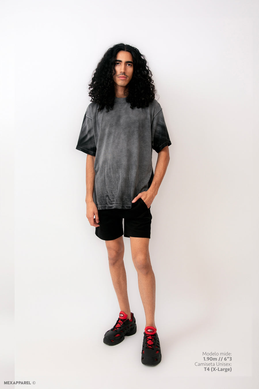 Legacy Tee Oversized 260 gsm Artesanal Dye Color Spray Black