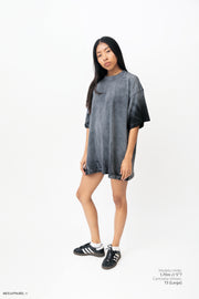 Legacy Tee Oversized 260 gsm Artesanal Dye Color Spray Black