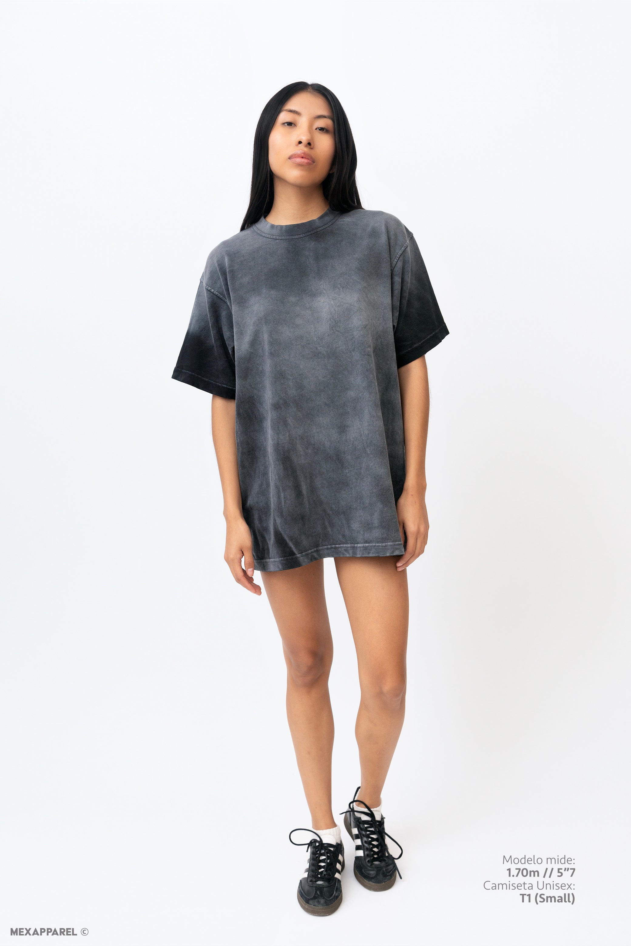 Legacy Tee Oversized 260 gsm Artesanal Dye Color Spray Black