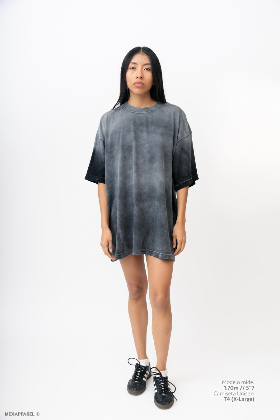 Legacy Tee Oversized 260 gsm Artesanal Dye Color Spray Black