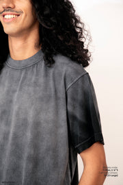Legacy Tee Oversized 260 gsm Artesanal Dye Color Spray Black