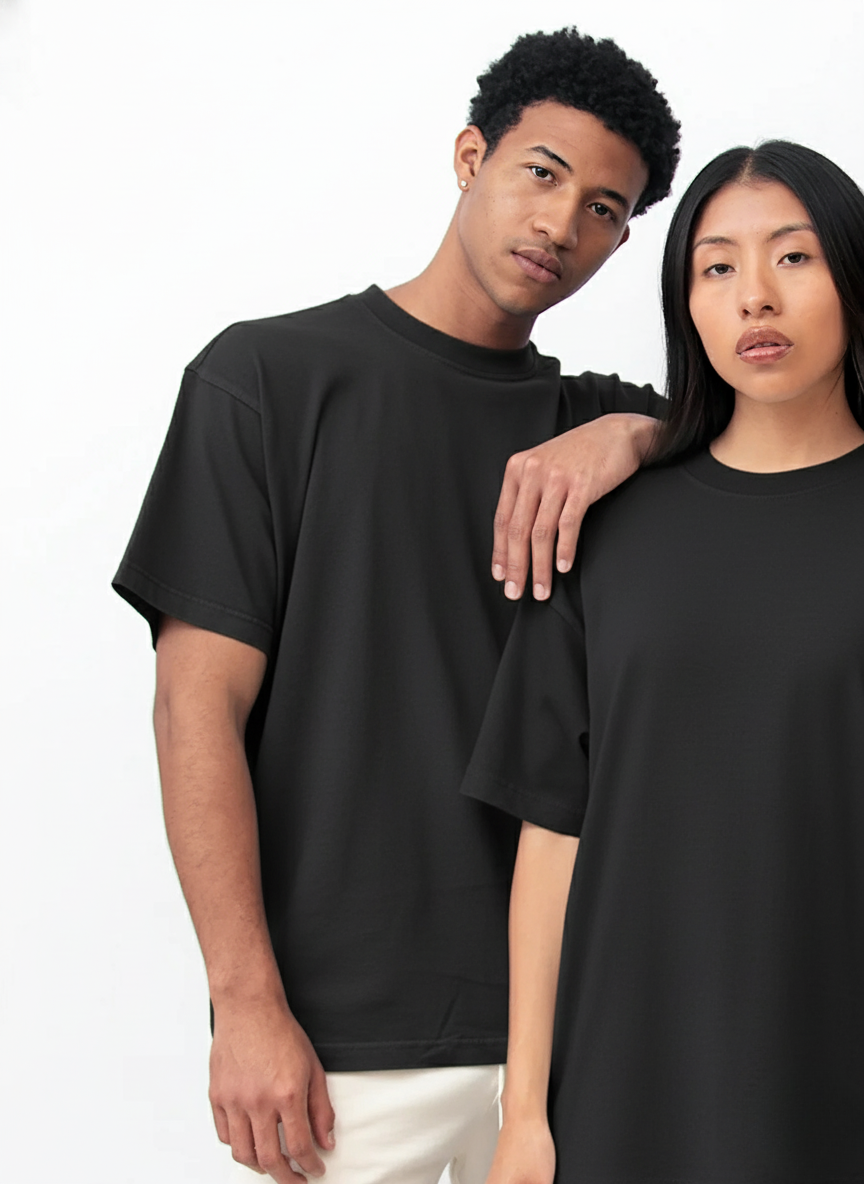 Legacy Tee Oversized 260 gsm Solid Color Negro